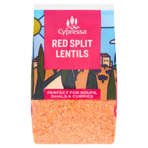 Cypressaressa Red Lentils 500g (Pack of 6) 1