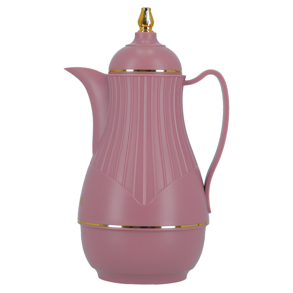 (Maroon) Royalford Glass Insulated Vacuum Thermal Flask Jug