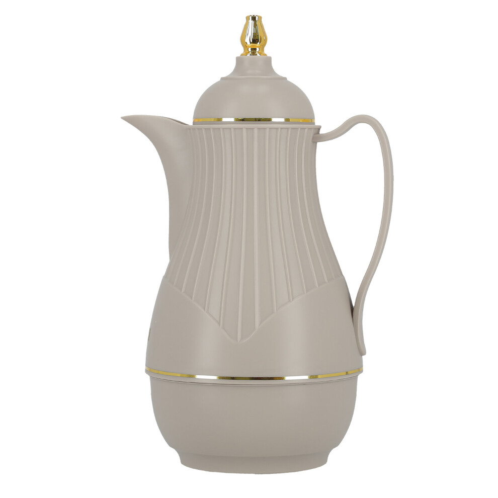 (Grey) Royalford Glass Insulated Vacuum Thermal Flask Jug