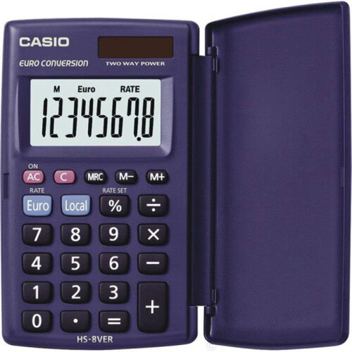 Casio Casio Pocket Calculator 8 Digit Display Solar/Battery power