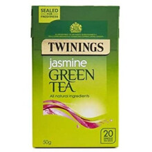 Twinings Jasmine Green Tea 20 Single Tea Bags 50g (Pack of 4)