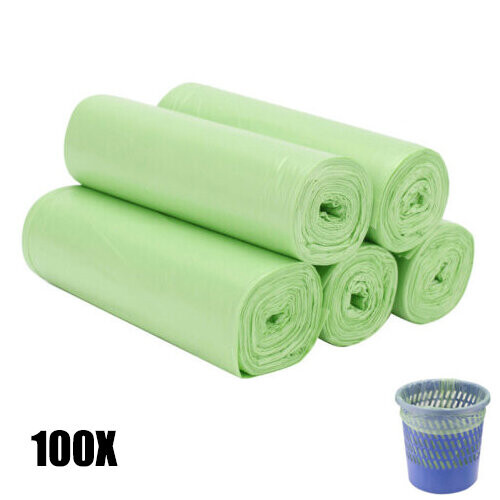 (100x(5Roll) Green) 15 Liter Biodegradable Trash Bags 100x(5Roll)