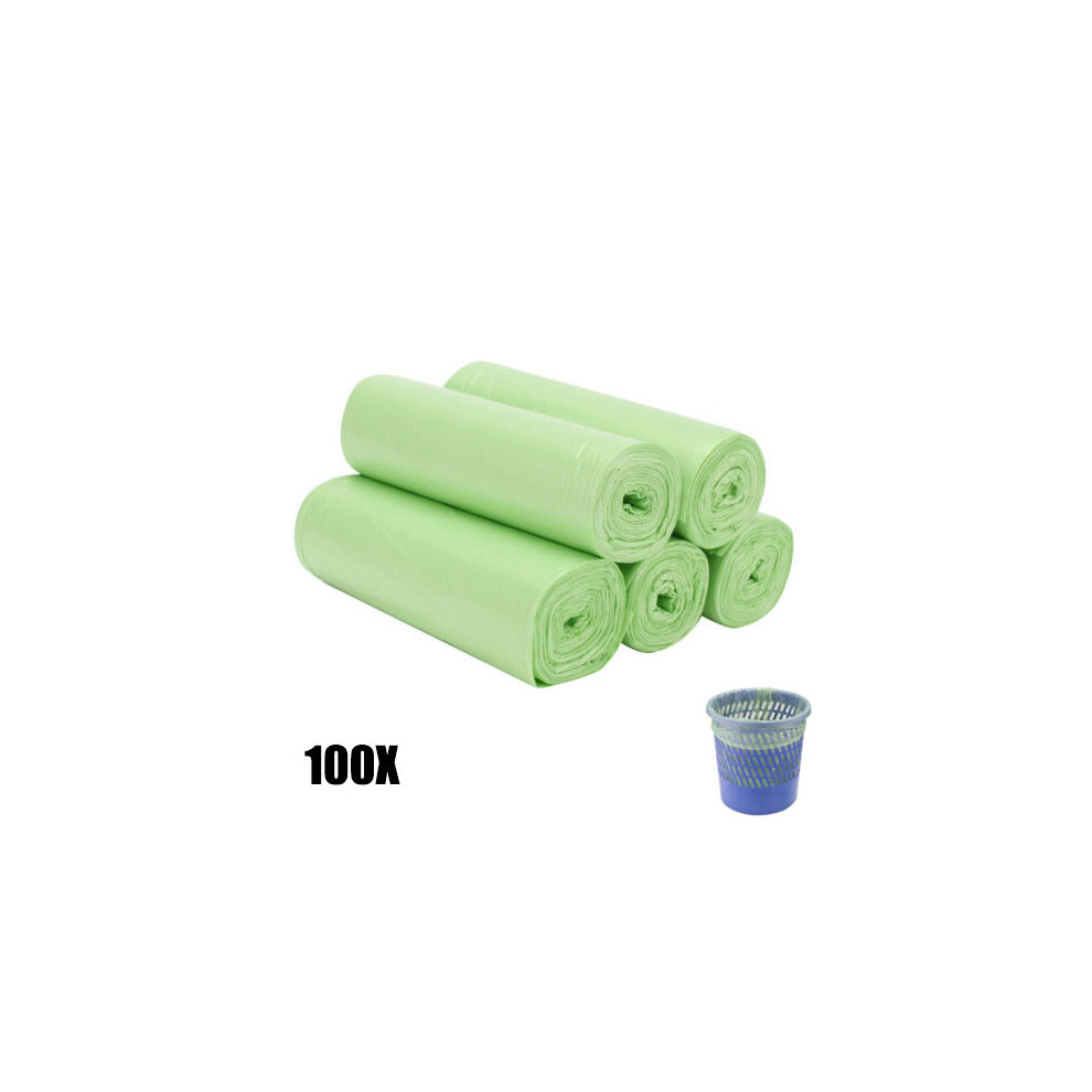 (100x(5Roll) Green) 15 Liter Biodegradable Trash Bags 100x(5Roll)