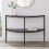 URBN Living (Faux Black Marble) Half Moon Tiered Console Table Entryway Furniture 1