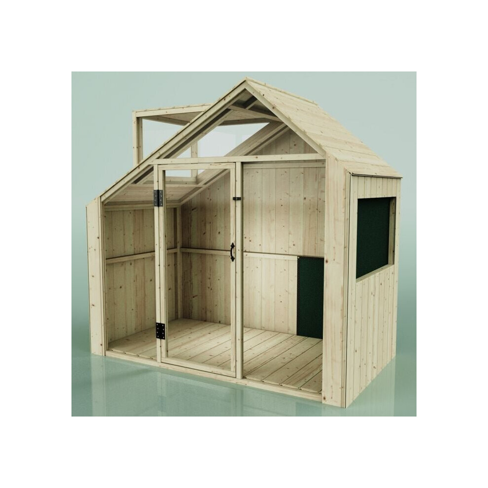 (Asta) Rebo PolarPlay Kids Scandinavian Style Wooden Playhouse