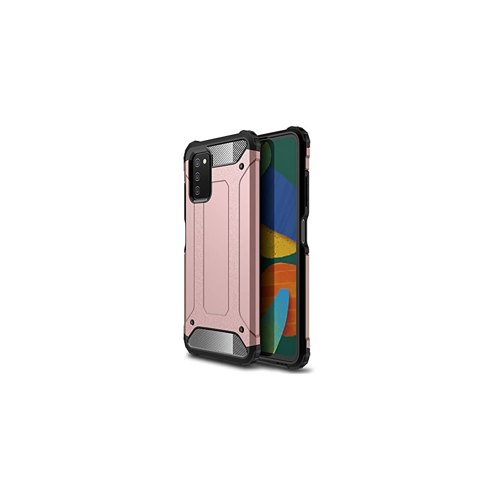 Techgear Galaxy A03s Tough Armoured Case - Shockproof, Rugged, Sturdy, Heavy Duty Protective Impact Case Cover Designed For Samsung Galaxy A03s (Pink)
