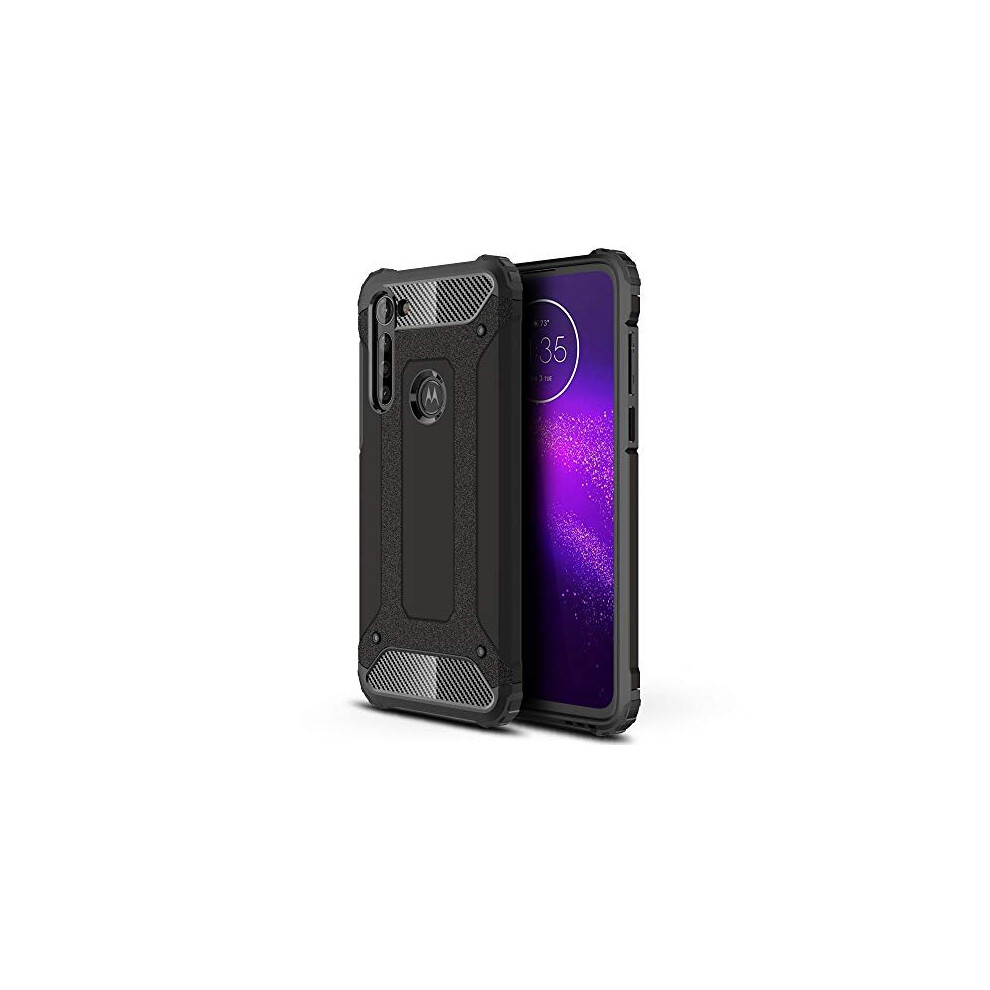 TECHGEAR Moto G8 Power Tough Armoured Case - ShockProof, Rugged, Sturdy, Heavy Duty Protective Case Cover Designed for Motorola Moto G8 Power (Black)