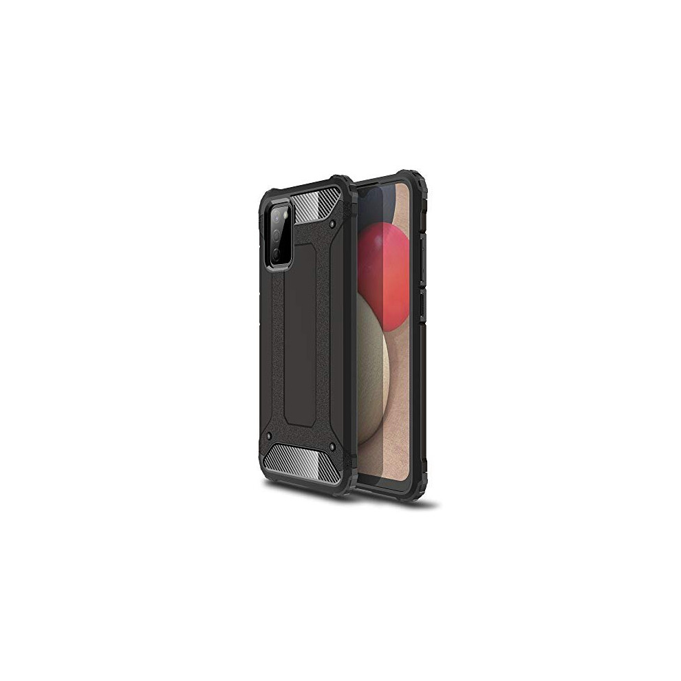 Techgear Galaxy A02s Tough Armoured Case - Shockproof, Rugged, Sturdy, Heavy Duty Protective Impact Case Cover Designed For Samsung Galaxy A02s