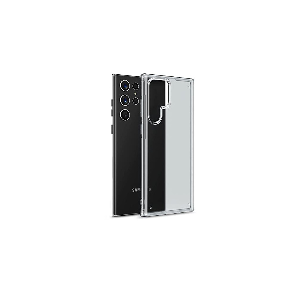 Techgear (Clear) Samsung Galaxy S22 Ultra [Fusion Fx Case] Slim & Tough, Shockproof, Protective, Fused Gel Bumper & Hard Back Smooth Case Cover Light