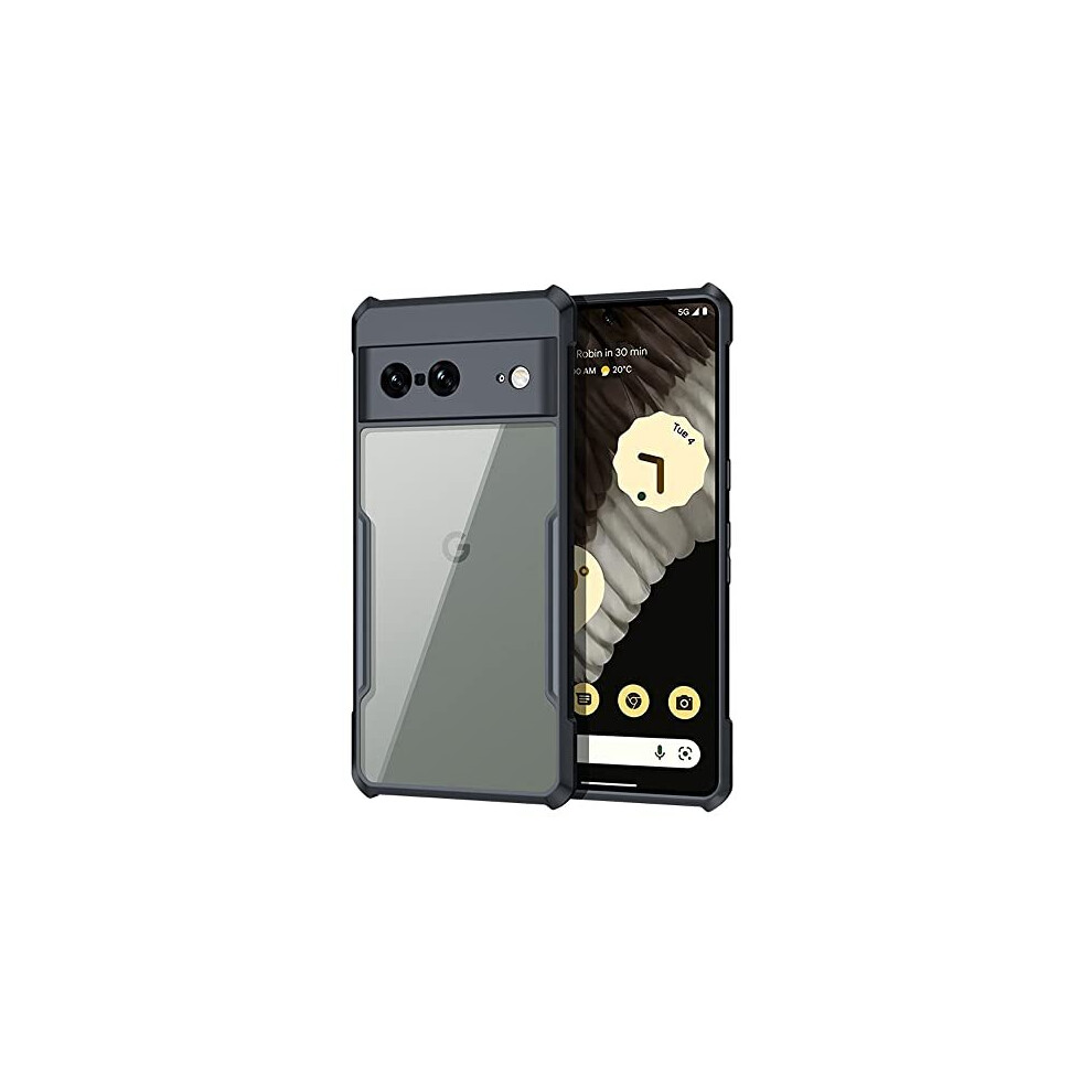 Techgear Tough Case For Pixel 7 5G [Fusion Armour] Premium Hybrid Tough Rugged Protective Bumper Case Heavy Duty Protection With Clear Back