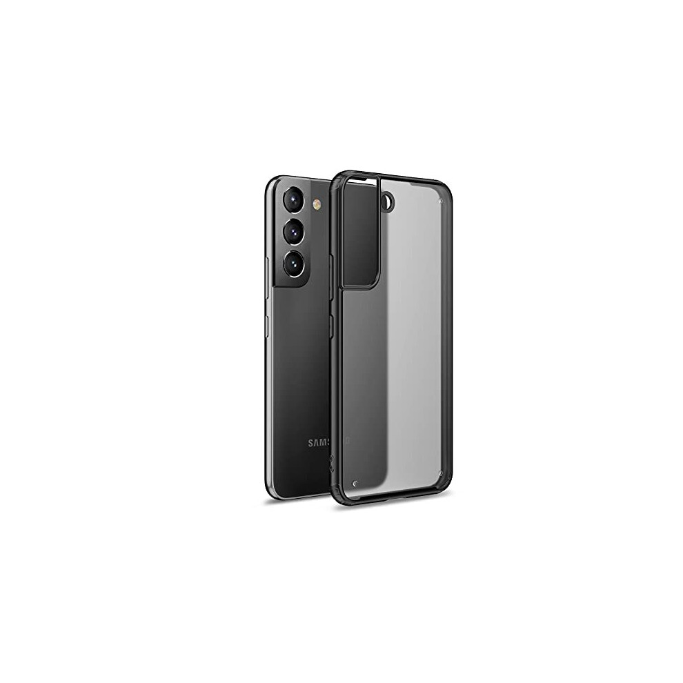 Techgear (Black) Samsung Galaxy S22 [Fusion Fx Case] Slim & Light, Tough, Shockproof, Protective, Fused Gel Bumper & Hard Back Smooth Case Cover Black