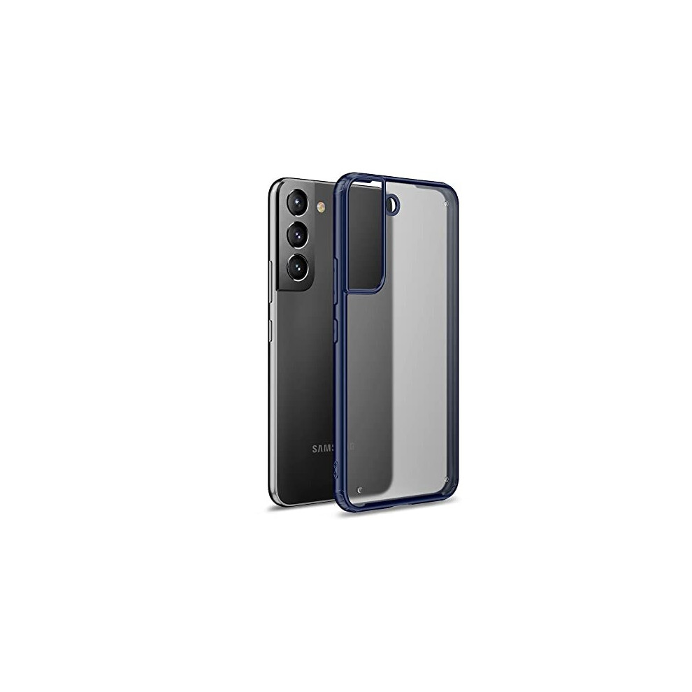 Techgear (Blue) Samsung Galaxy S22 [Fusion Fx Case] Slim & Light, Tough, Shockproof, Protective, Fused Gel Bumper & Hard Back Smooth Case Cover Blue
