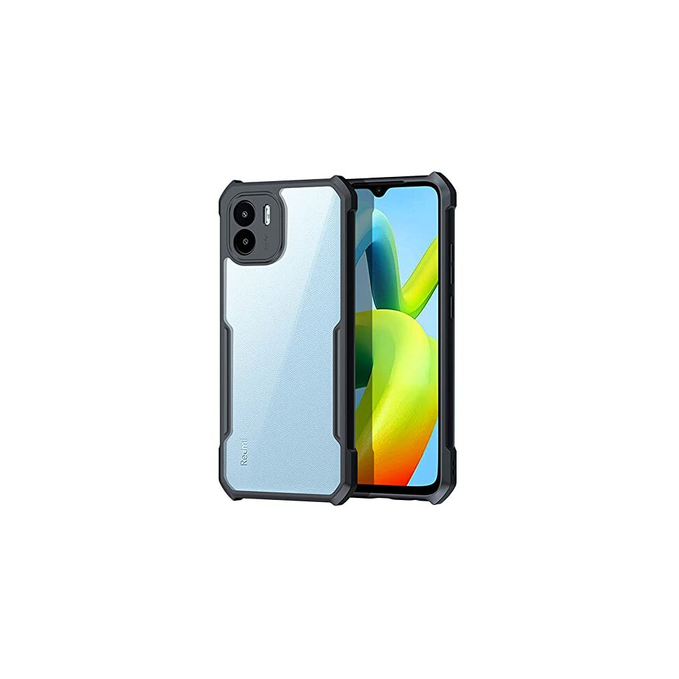Techgear Redmi A1 Tough Case For [Fusion Armour] Premium Hybrid Tough Rugged Protective Bumper Case Heavy Duty Protection With Clear Back