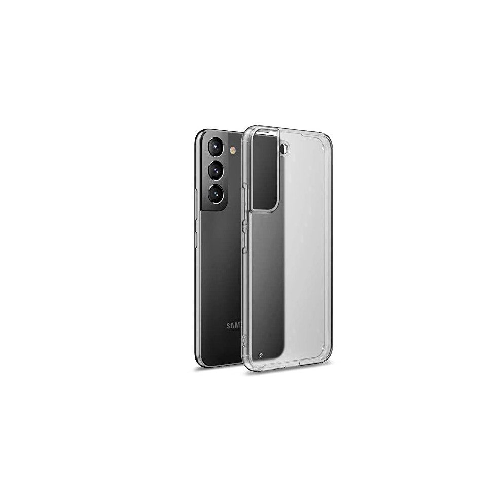 Techgear (Clear) Samsung Galaxy S22 [Fusion Fx Case] Slim & Tough, Shockproof, Protective, Fused Gel Bumper & Hard Back Smooth Case Cover Light