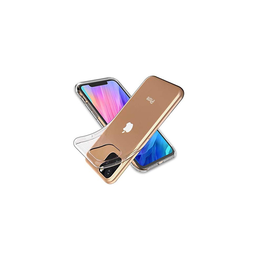 TECHGEAR iPhone 11 Pro Max Clear Gel Case - [AirFlex] Slim & Light, Protective, Soft Flexible Clear Gel / TPU Cover with Soft Touch Keys