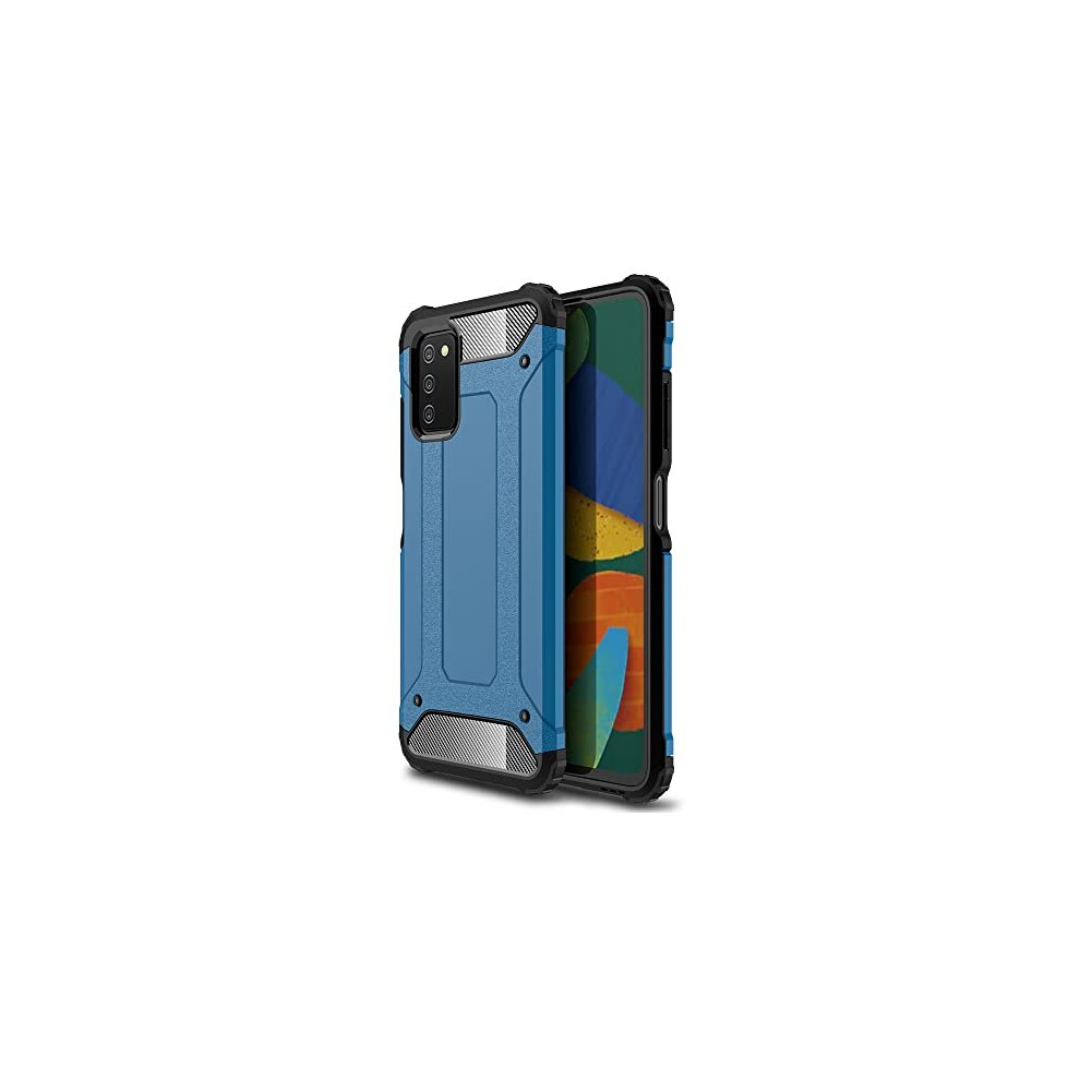 Techgear Galaxy A03s Tough Armoured Case - Shockproof, Rugged, Sturdy, Heavy Duty Protective Impact Case Cover Designed For Samsung Galaxy A03s (Blue)