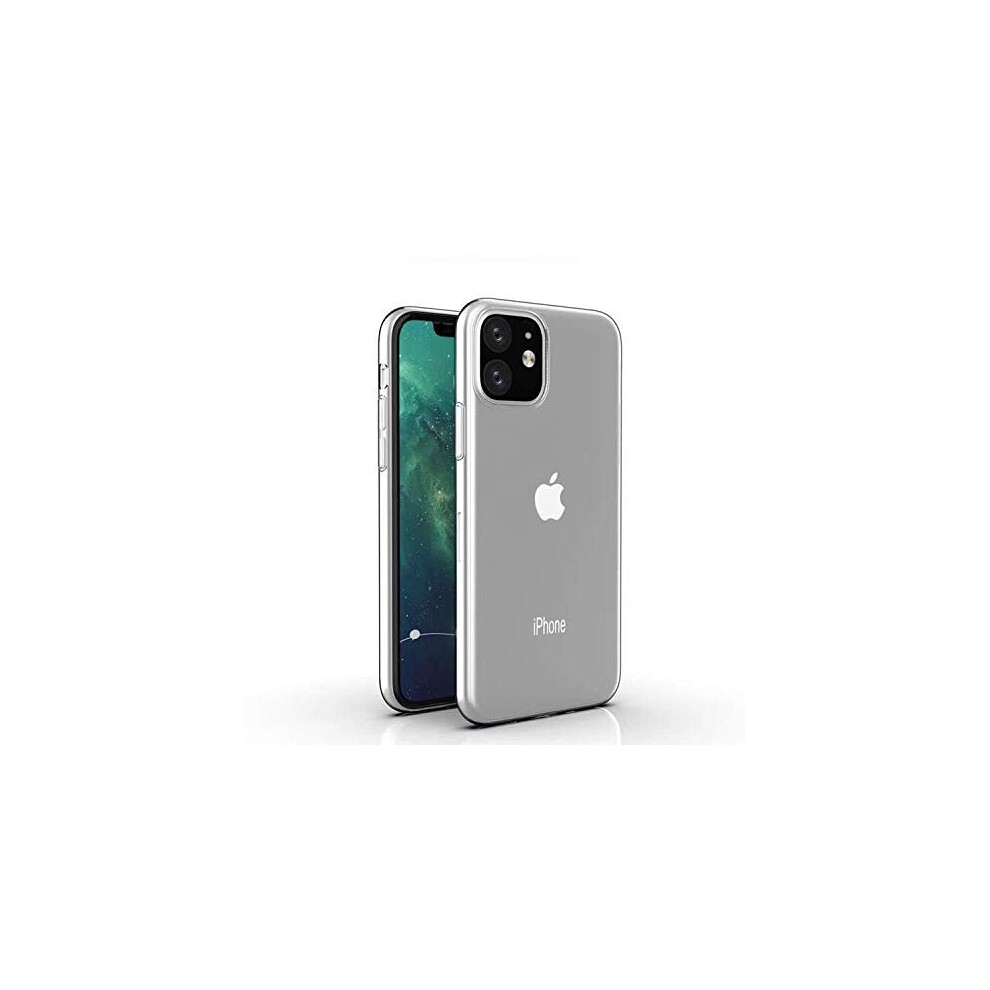 Techgear Apple Iphone 11 Clear Gel Case - [Airflex] Slim & Protective, Soft Flexible Clear Gel / Tpu Cover With Soft Touch Keys Light