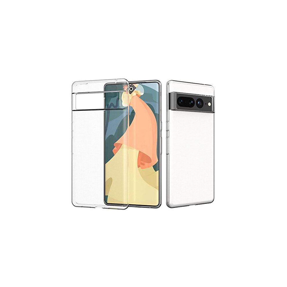 Techgear Pixel 7 Clear Case [Airflex] Crystal Clear Slim & Protective, Flexible Soft Gel / Tpu Cover With Soft Touch Keys For Google Pixel 7 Light