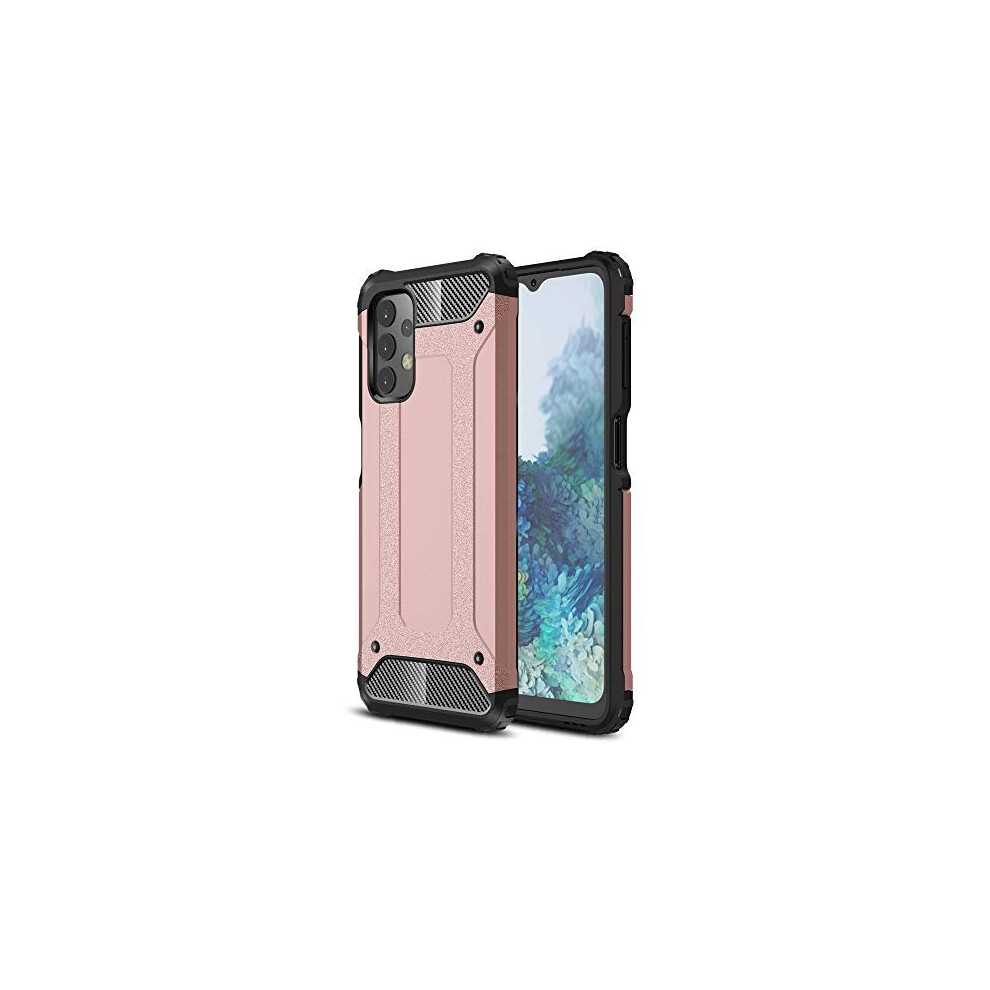 Techgear Galaxy A13 Tough Armoured Case - Shockproof, Rugged, Sturdy, Heavy Duty Protective Impact Case Cover Designed For Samsung Galaxy A13 (Pink)