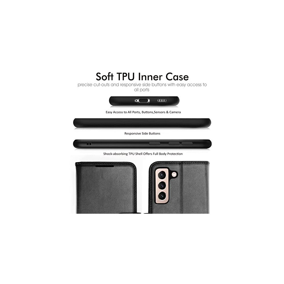 black--samsung-galaxy-s21-fe-5g-leather-wallet-case--flip-protective-cover-with-wallet-card-holder--stand-and-wrist-strap---pu-leather-with-magnetic-closure