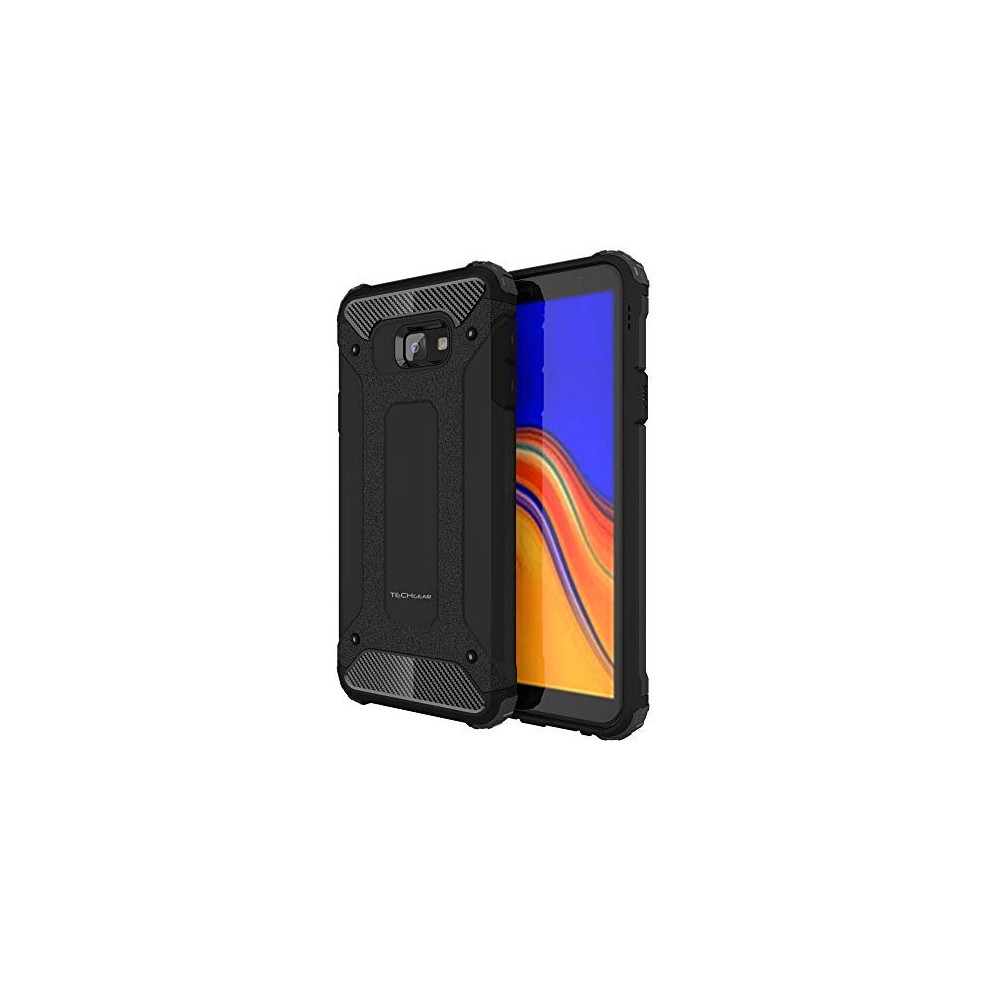 Techgear Case Fits Samsung J4 Plus [Tough Armoured] Shockproof Dual-Layer Protective Heavy Duty Tough Cover Compatible With Samsung Galaxy J4 Plus