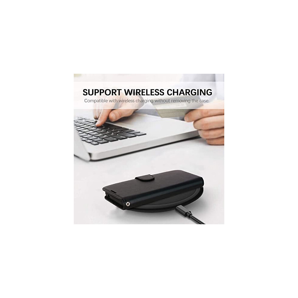 black--samsung-galaxy-s21-fe-5g-leather-wallet-case--flip-protective-cover-with-wallet-card-holder--stand-and-wrist-strap---pu-leather-with-magnetic-closure