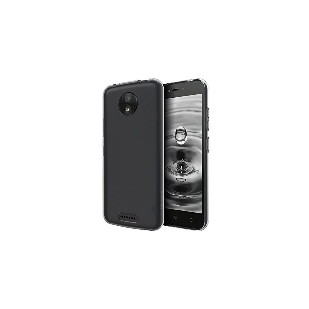 TECHGEAR Moto C Case - [AirFlex] Slim & Light, Protective, Flexible Gel / TPU Cover with Soft Touch Keys Compatible with Motorola Moto C (Super Clear)