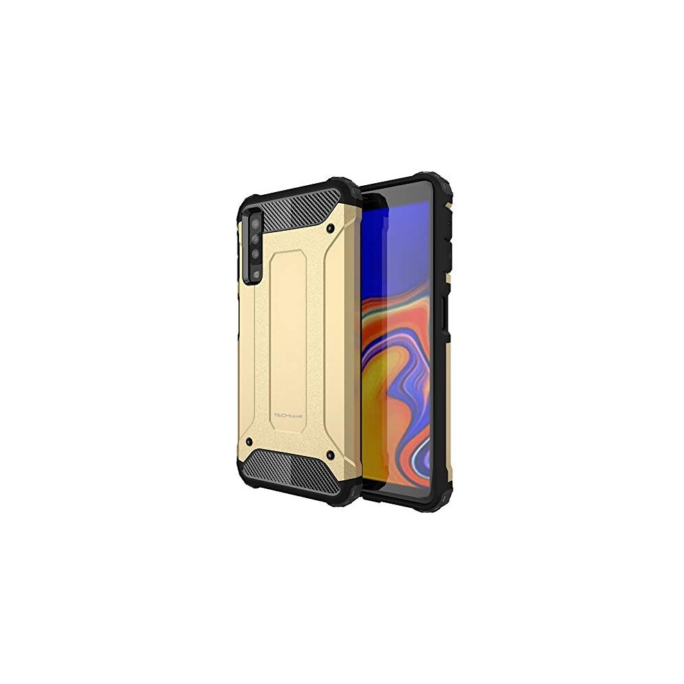 Techgear Galaxy A7 2018 Case [Tough Armoured] Shockproof Dual-Layer Protective Heavy Duty Tough Cover Compatible With Samsung Galaxy A7 2018 5056284406781