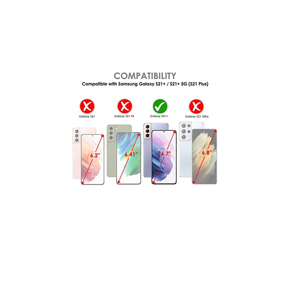 rose-gold--samsung-galaxy-s21-plus-leather-wallet-case--flip-protective-cover-with-wallet-card-holder--stand-and-wrist-strap---pu-leather-with-magnetic-closure