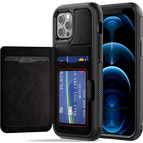 TECHGEAR Fusion FX Custodia Per IPhone 12 Pro Max – Trasparente, Sottile, Antiurto, TPU + PC