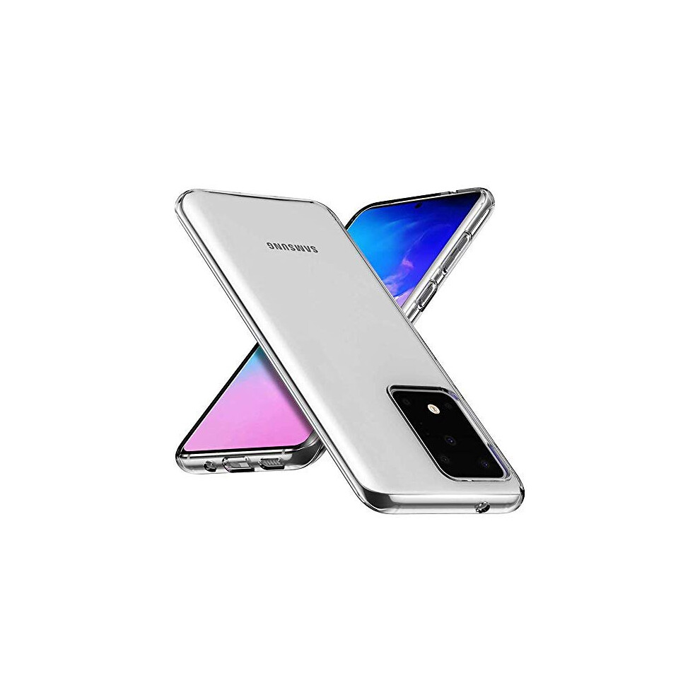 Techgear Samsung Galaxy S20 Ultra Case [Airflex] Crystal Clear Slim & Protective, Flexible Soft Gel / Tpu Cover With Soft Touch Keys Light
