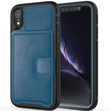 TECHGEAR Apple iPhone XR Case, Tough Armoured Card Wallet 360 Shock Proof Protective Case Cover with Card Slots Wallet & Stand
