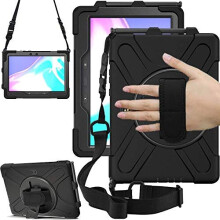 TECHGEAR X-Case fits Samsung Galaxy Tab Active 4 Pro / Active Pro 10.1" (SM-T540 T630 T637) Shockproof Impact Case with Stand, Hand & Shoulder Strap