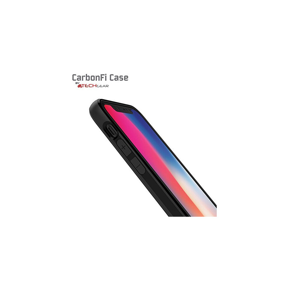 iphone-xs---iphone-x-case---flexible--shockproof--slim-fit--soft-tpu-protective-shell-cover-with-carbon-fibre-design