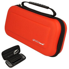 (Red) TECHGEAR Case for Nintendo Switch OLED, Nintendo Switch - Protective Carry Travel & Storage Case Cover, Joy-Con controllers, Game Cards, & Accessories
