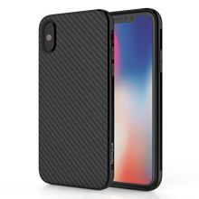 iPhone XS / iPhone X Case - Flexible, Shockproof, Slim Fit, Soft TPU Protective Shell Cover with Carbon Fibre Design