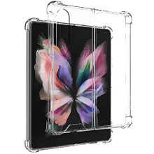 TECHGEAR Galaxy Z Fold 4 Clear Case [Fusion HD] Shockproof, Anti-Scratch, Slim & Light, Hybrid Drop Protection, Gel Bumper & Clear Hard Back Case