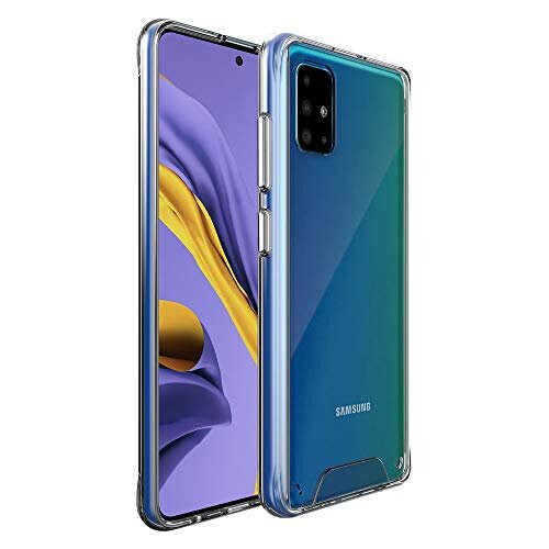 TECHGEAR Galaxy A51 Case [Fusion HD Case] Tough Rugged, Shockproof, Slim & Light, Protective, Fused Gel Bumper & Hard Back Case Cover with Soft Touch