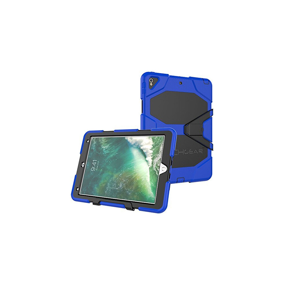 (BLUE) TECHGEAR G-SHOCK Case for Apple iPad Air 3 2019 10.5" - HEAVY DUTY Armour Survival Protective Case with Stand - Kids Schools Builders Workman C