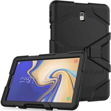 TECHGEAR G-SHOCK Case fits Samsung Galaxy Tab S4 10.5" (SM-T830) - HEAVY DUTY Shock Proof Survival Protective Case with Stand, Work School Case
