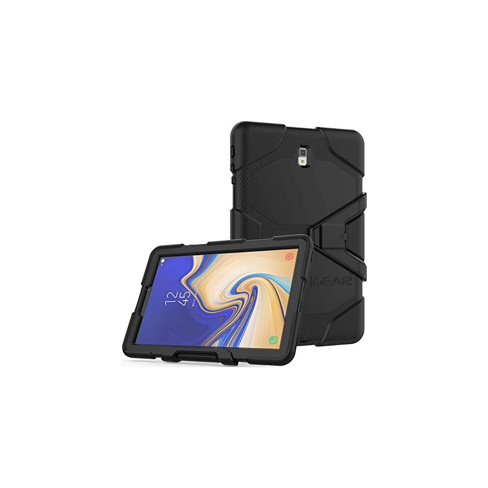 TECHGEAR G-SHOCK Case fits Samsung Galaxy Tab S4 10.5" (SM-T830) - HEAVY DUTY Shock Proof Survival Protective Case with Stand, Work School Case