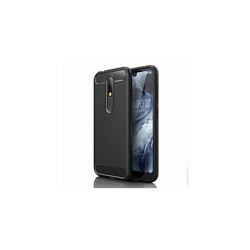 Carbon Fibre Case Designed for Nokia 4.2 [Stealth Case] Flexible, Shockproof Slim, Soft TPU Protective Shell Cover with Carbon Fibre Detailing