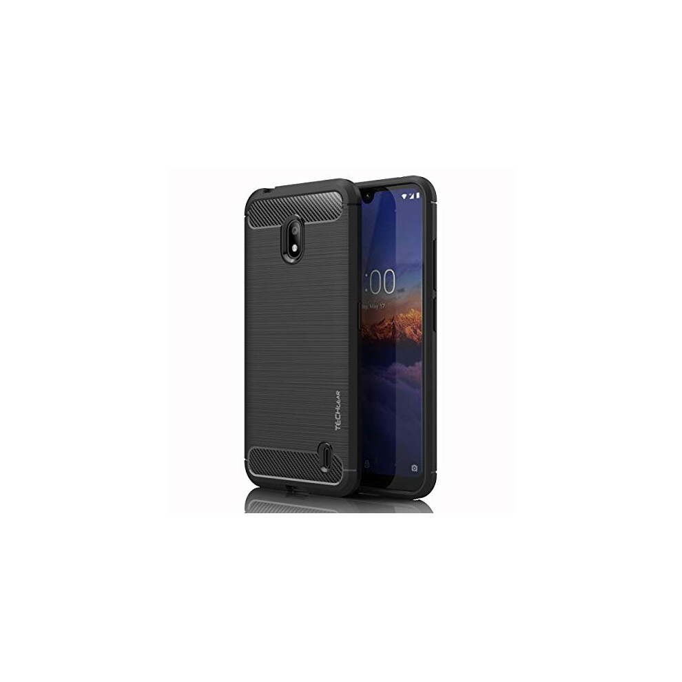 Techgear Carbon Fibre Case Designed For Nokia 3.2 [Stealth Case] Flexible, Shockproof, Ultra Slim, Soft Tpu Protective Shell Cover With Carbon Fibre