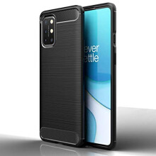 Carbon Fibre Case fit OnePlus 8T [Stealth Case] Flexible, Shockproof, Ultra Slim, Soft TPU Protective Shell Cover with Carbon Fibre