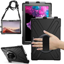 TECHGEAR X-Case fits Microsoft Surface Pro 7 / 7 Plus 6 5 4 12.3" Rugged HEAVY DUTY Armour Shockproof Impact Case with Stand, Hand and Shoulder Strap