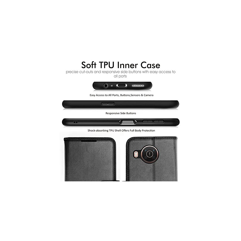 black--techgear-case-fits-nokia-x10--nokia-x20-pu-leather-wallet-case--flip-protective-case-cover-with-wallet-card-holder--stand-and-strap