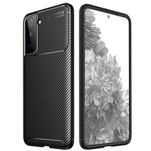 Galaxy S21 Plus Case [CarbonFlex Case] Premium Flexible Soft Shockproof Slim Fit Case Cover with Carbon Fibre Effect Designed For Samsung Galaxy S21+