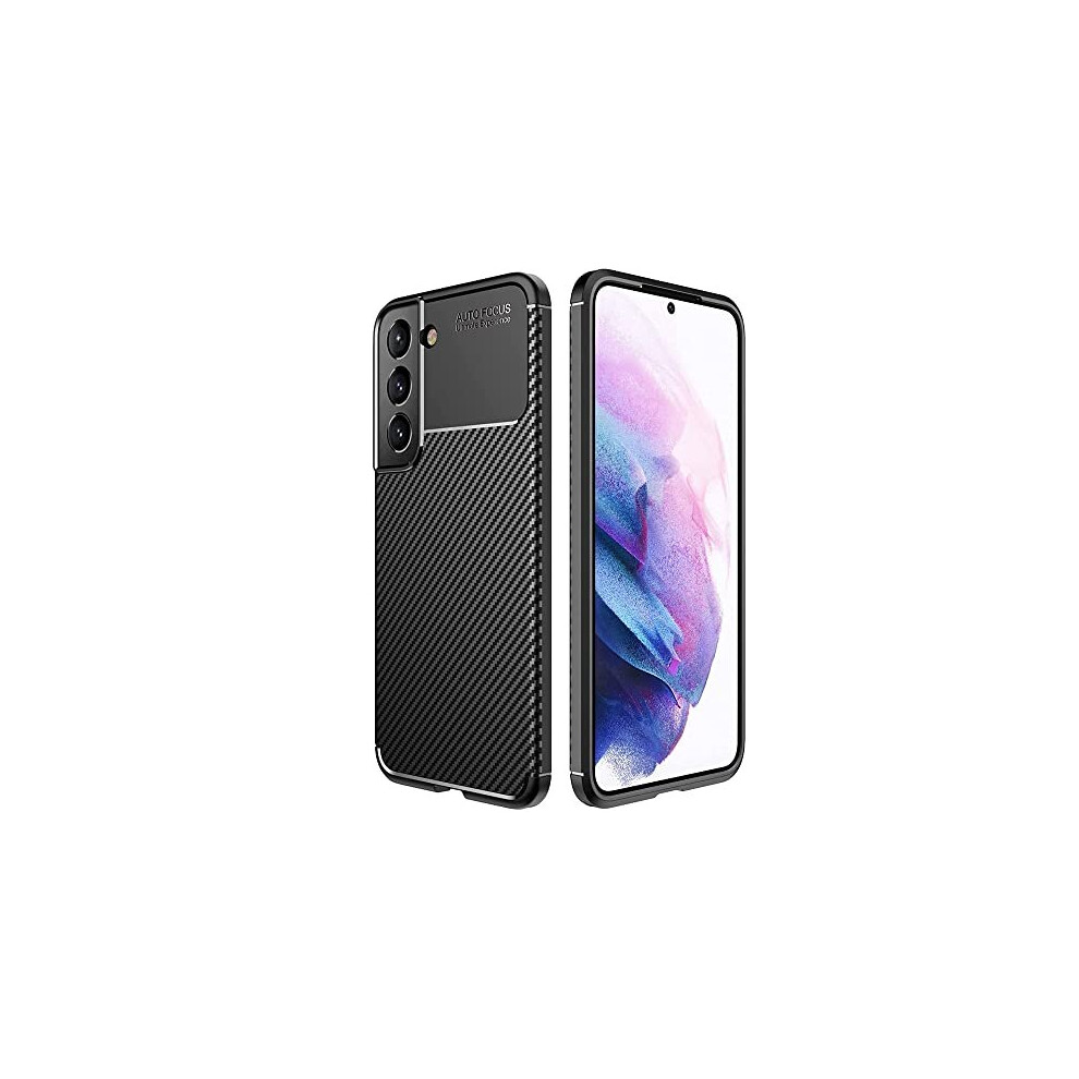 Techgear Galaxy S22 Case [Carbonflex Case] Premium Flexible Soft Shockproof Slim Fit Case Cover With Carbon Fibre Effect Designed For Samsung Galaxy S22