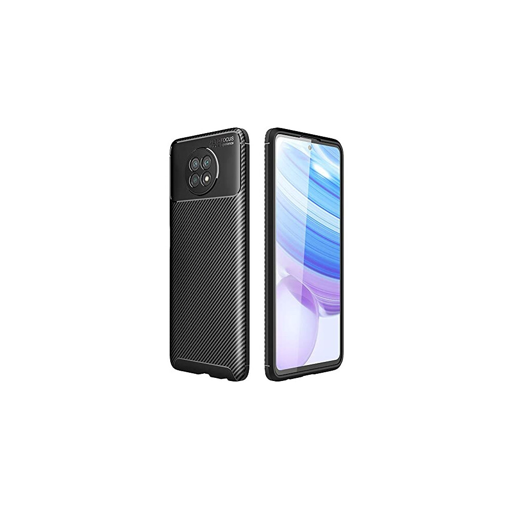 RedMi Note 9T 5G Carbon Fibre Case Flexible, Shockproof, Slim, Soft TPU Protective Shell Cover with Carbon Fibre Detailing