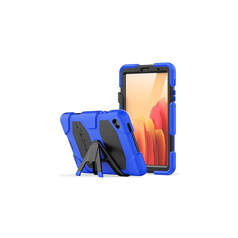 (Blue) TECHGEAR G-SHOCK Case Fits Samsung Galaxy Tab A7 Lite 8.7" 2021 (SM-T220 / SM-T225) HEAVY DUTY Shockproof Case with Stand, Kids Schools Workman